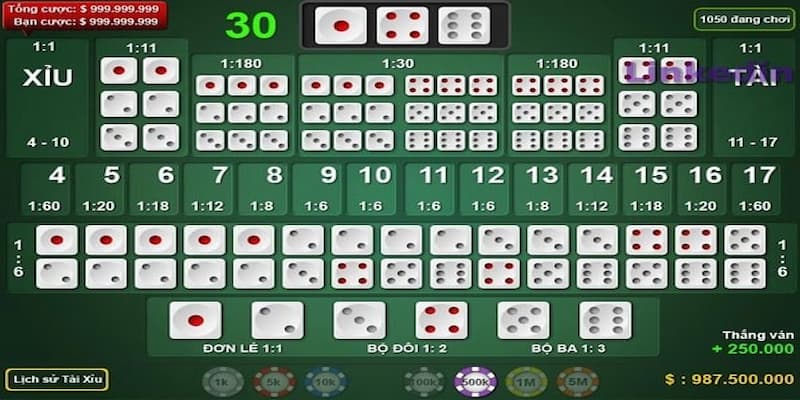 Luật chơi cơ bản của tài xỉu 789win