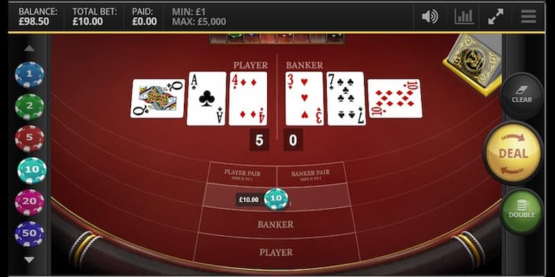 Luật chơi cơ bản trong baccarat 789win