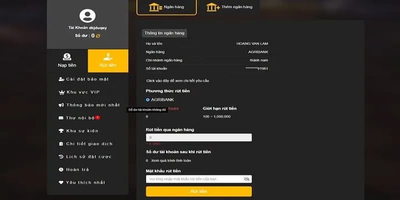 Quy trình rút tiền 789win dễ dàng chi tiết